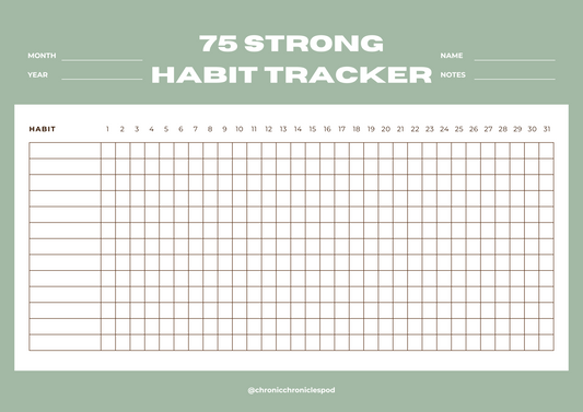 75 Strong Habit Tracker (Digital Download)