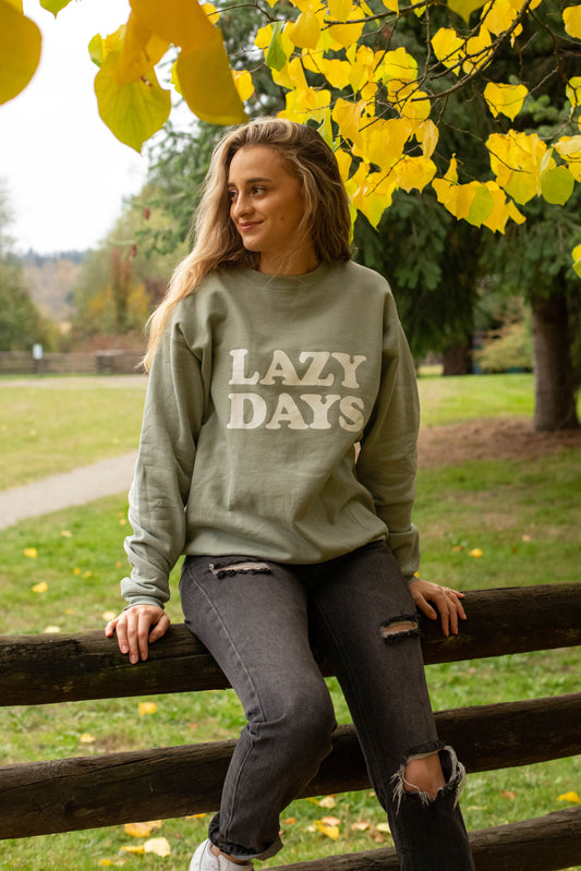 Lazy Days Crew Neck