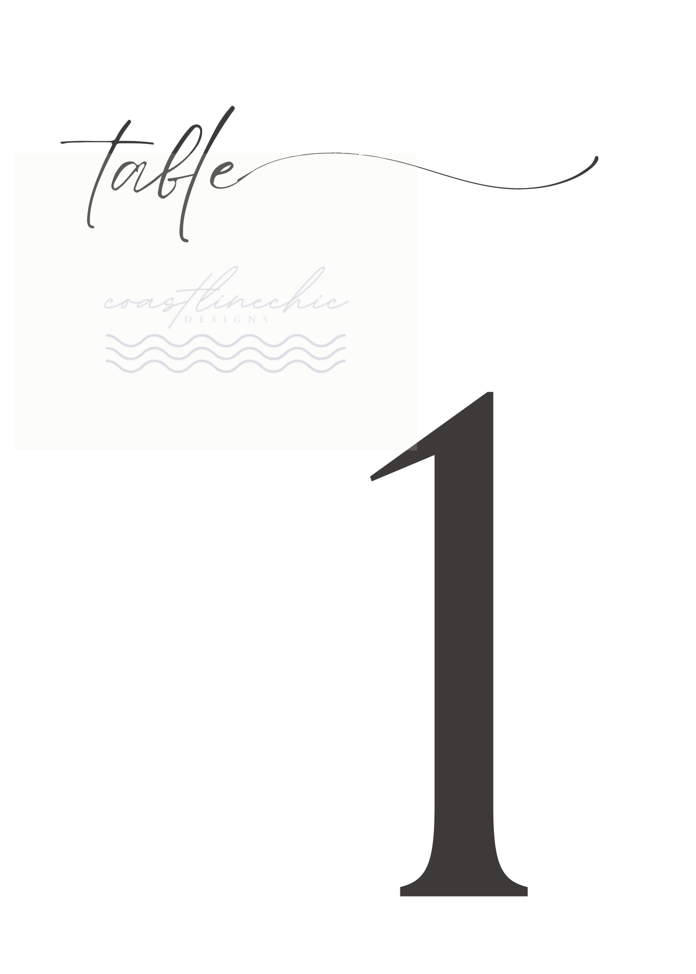 Simple and Chic Wedding Table Cards