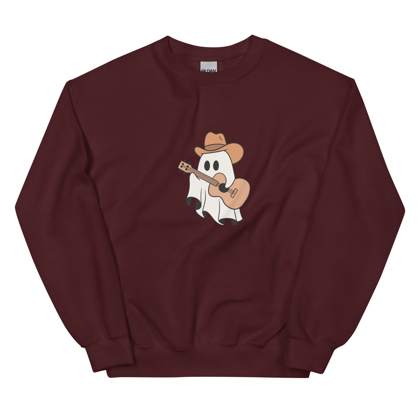 Cowboy Ghost with Guitar Crewneck