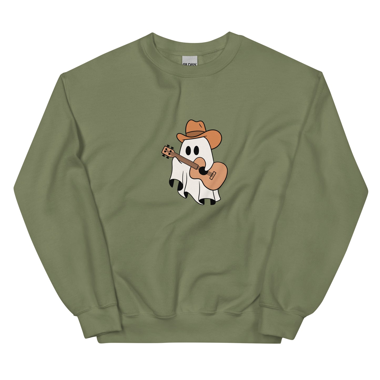 Cowboy Ghost with Guitar Crewneck
