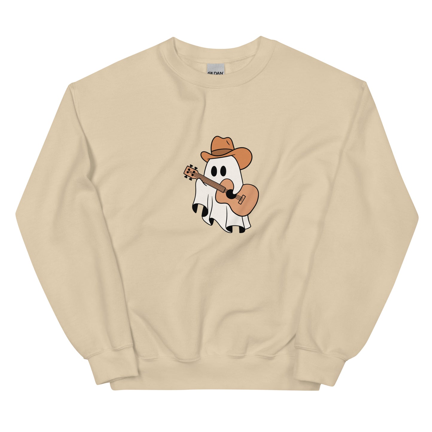 Cowboy Ghost with Guitar Crewneck