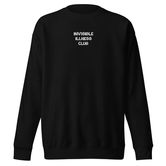 Invisible illness club embroidered crewneck