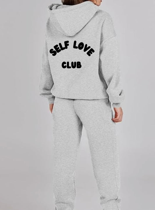 Self Love Club Set in Ash Grey