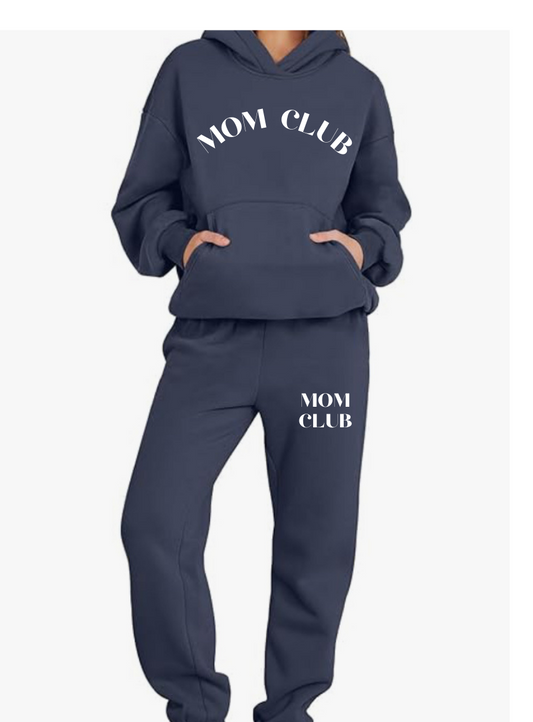 Mom Club Set in Navy