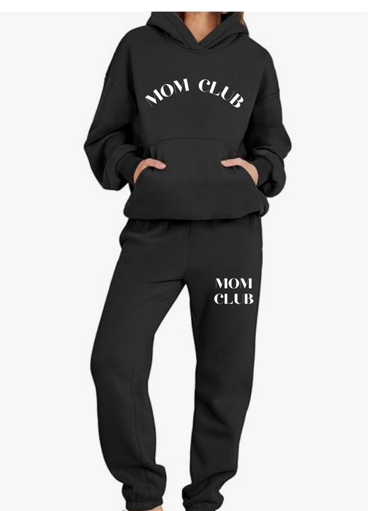 Mom Club Set in Black