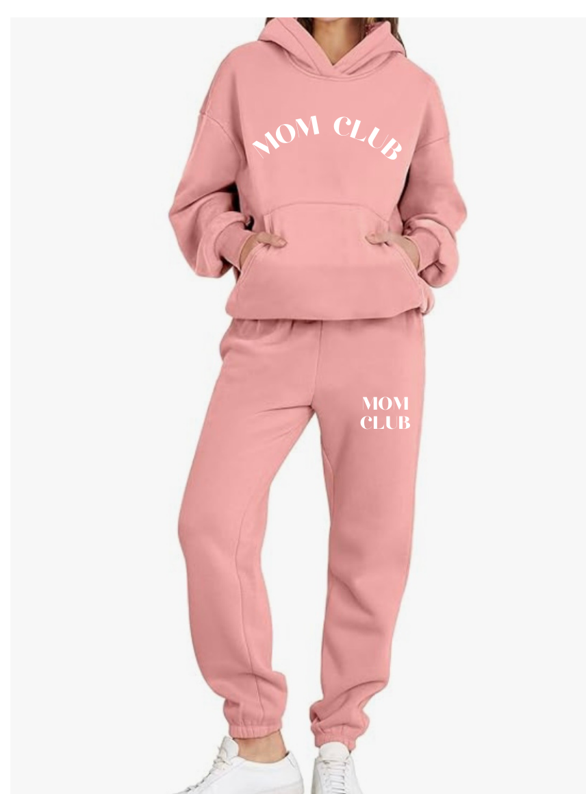 Mom Club Set in Baby Pink