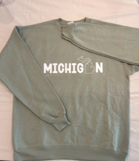 Michigan Crew with State Shape