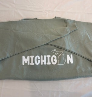 Michigan Crew with State Shape